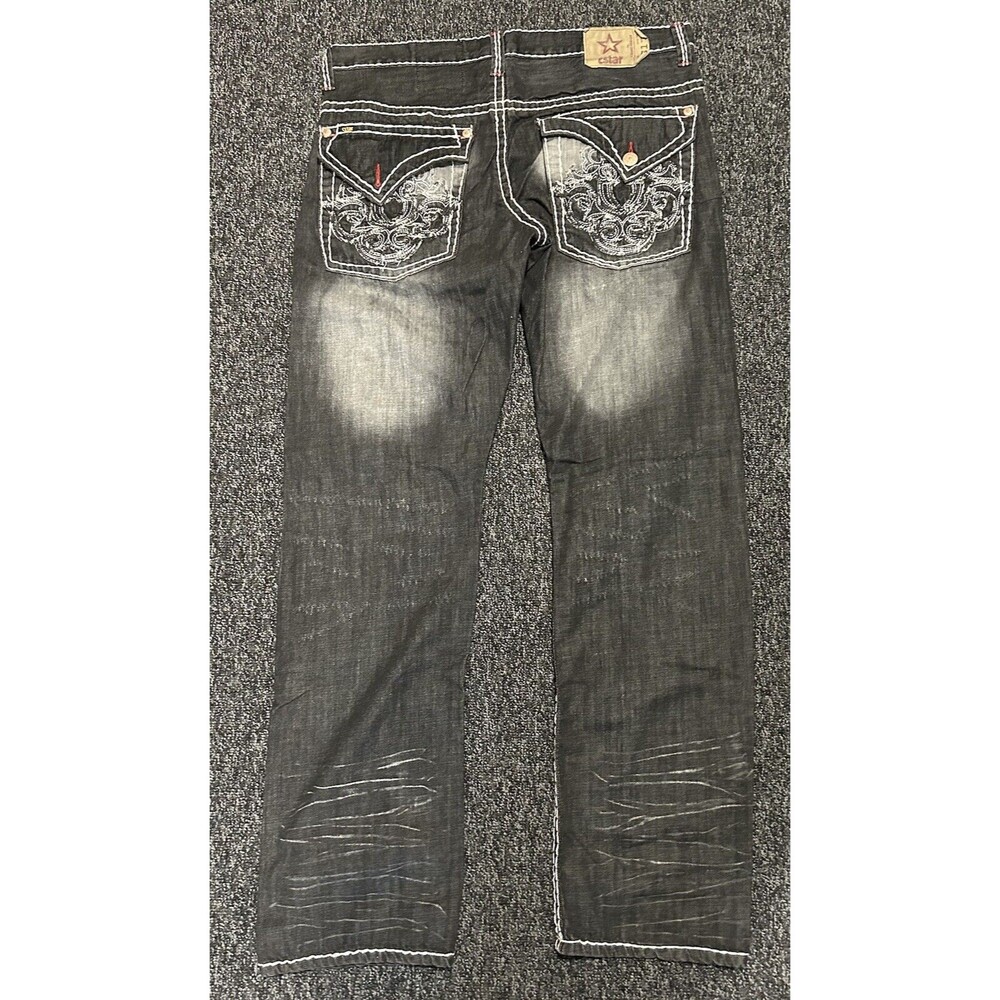 Y2K CSTAR Baggy Wide Leg Jnco Southpole Jeans Skater Hip Hop Grunge Mens 42 x 36